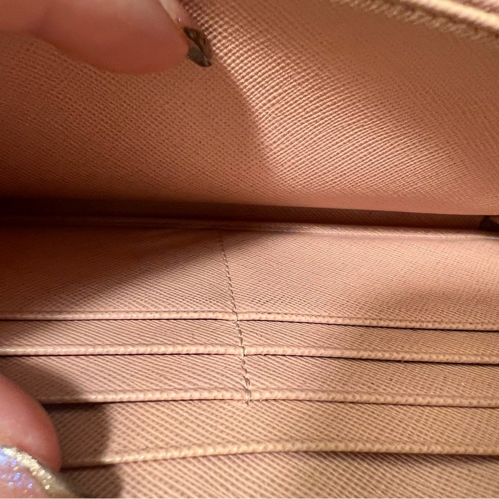 Prada Pink Saffiano Leather Bow Wallet - Picture 13 of 15